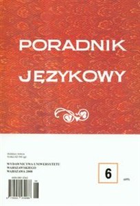 Obrazek Poradnik językowy 6/2008