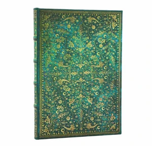 Bild von Notatnik gładki Emerald Flower Midi