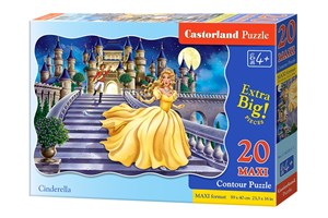 Obrazek Puzzle Maxi Konturowe Cinderella 20