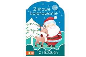 Obrazek Zimowe kolorowanie z Mikołajem