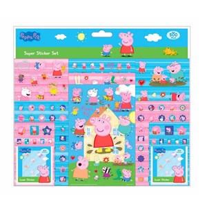 Bild von Zestaw Naklejek Świnka Peppa 500szt