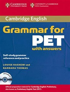 Obrazek Cambridge Grammar for PET with answers + CD