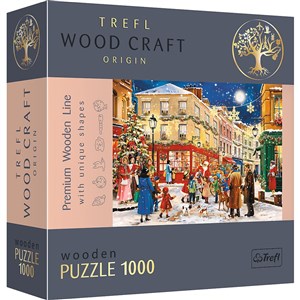 Obrazek Puzzle 1000 drewniane Świąteczna aleja 20151