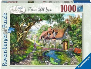 Bild von Puzzle 2D 1000 Droga wśród wzgórza kwiatów 16777