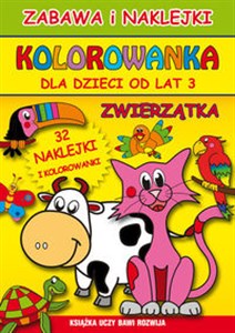 Bild von Zwierzątka Zabawa i naklejki Kolorowanka dla dzieci od lat 3