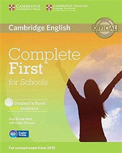 Obrazek Complete First for Schools Student's Book with answers + CD