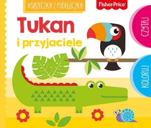 Obrazek Fisher Price Książeczka z pudełeczka. Tukan i przyjaciele