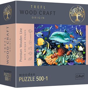 Obrazek Puzzle 500+1 drewniane Morskie życie 20153