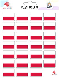 Bild von Naklejki dla dzieci Flaga Polski