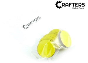 Obrazek Znaczniki drewniane okrągłe żółte 22x3mm 10szt