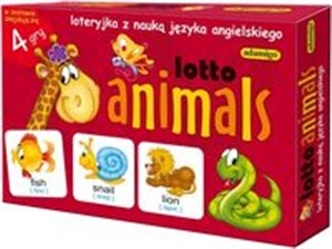 Obrazek Lotto animals loteryjka z naukąjęzyka angielskiego