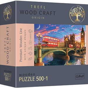 Bild von Puzzle 500+1 drewniane Pałac Westminsterski, Big Ben, Londyn 20155