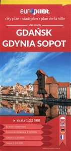 Obrazek Gdańsk Gdynia Sopot plan miasta  1:22 500