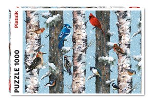 Obrazek Puzzle Ptaki Zimą 1000