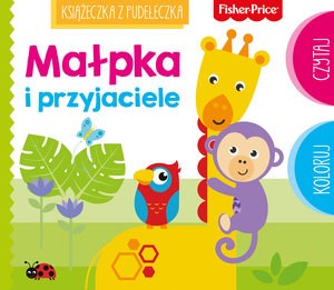 Obrazek Fisher Price Książeczka z pudełeczka. Małpka i przyjaciele