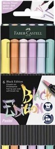 Obrazek Pisaki pędzelkowe Black Edition Pastel 6 kolorów
