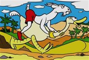 Obrazek Puzzle 90 Szalony wyścig Przygody Koziołka Matołka