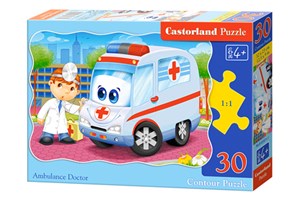 Bild von Puzzle konturowe Ambulance Doctor 30
