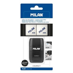 Bild von Temperówko - gumka Compact Shadow + 2 gumki MILAN