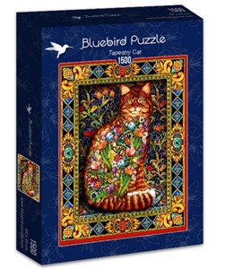Obrazek Puzzle 1500 Gobelin z kotem