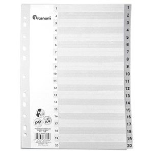 Obrazek Przekładki A4 1-20