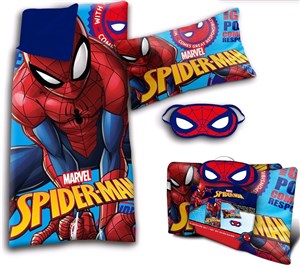 Obrazek Zestaw śpiwór z poduszką 40x25cm Spiderman MV15596