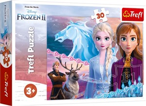 Obrazek Puzzle 30 Frozen 2 Odwaga sióstr