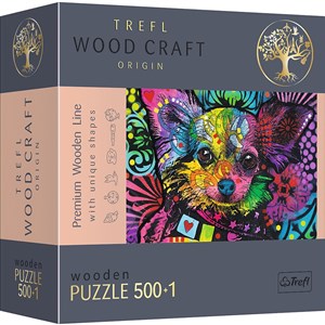 Bild von Puzzle 500+1 drewniane Kolorowy szczeniak 20160