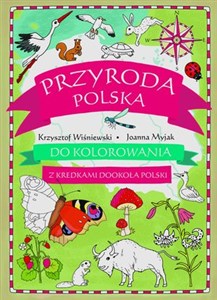 Obrazek Przyroda polska do kolorowania - z kredkami dookoła Polski