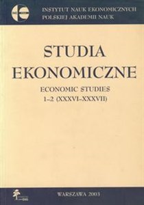 Bild von Studia ekonomiczne Economic studies 1-2