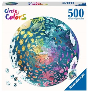 Bild von Puzzle 2D 500 Paleta kolorów Ocean 17170