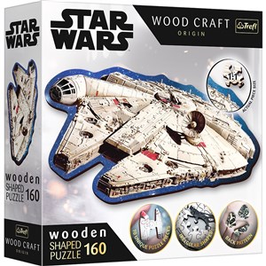 Obrazek Puzzle drewniane Star Wars Sokół Millennium 160