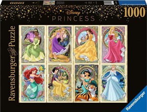 Obrazek Puzzle 2D 1000 Księżniczka Art Nouveau 16504