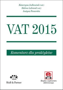 Bild von VAT 2015 Komentarz dla praktyków (z suplementem elektronicznym)