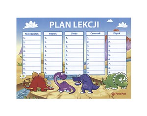 Bild von Naklejka elektrostatyczna plan lekcji