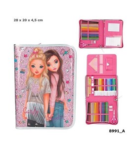 Bild von PIÓRNIK Z WYPOSAŻENIEM TOP MODEL XXL BROKATOWY RÓŻOWY 8991A