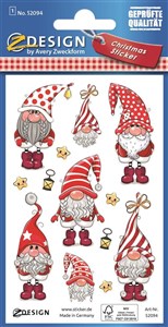 Obrazek Naklejki brokatowe - skrzaty