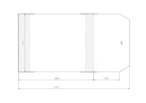 Obrazek Okładka regulowana 297x520mm (50szt)