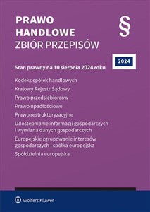 Bild von Kodeks spółek handlowych Prawo handlowe Zbiór przepisów Kodeks spółek handlowych. Krajowy Rejestr Sądowy. Prawo przedsiębiorców. Prawo upadłościowe. Prawo r