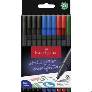 Obrazek Cienkopisy Faber-Castell Grip 10 szt.