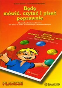 Bild von Będę mówić czytać i pisać poprawnie + teczka Materiały obrazkowo-literowe dla dzieci w wieku przedszkolnym i wczesnoszkolnym