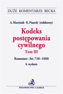 Bild von Kodeks postępowania cywilnego Tom 3 Komentarz do art. 730–1088