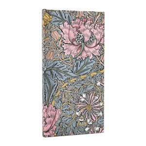 Bild von Kalendarz Paperblanks 2026 Morris Pink Honeysuckle HOR Slim twarda okładka
