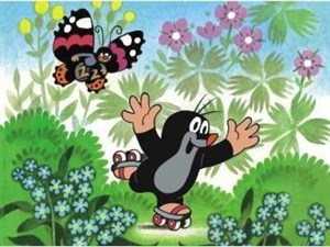 Bild von Puzzle 24 Krecik na wrotkach DINO