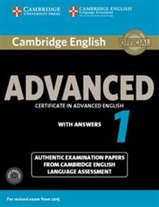 Bild von Cambridge English Advanced 1 Authentic examination papers with answers + 2CD