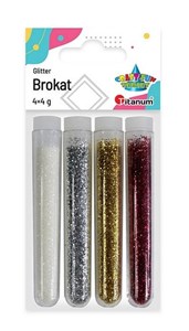 Bild von Brokat w fiolkach mix 4 kolory