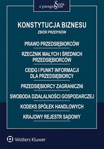 Bild von Konstytucja biznesu Zbiór przepisów