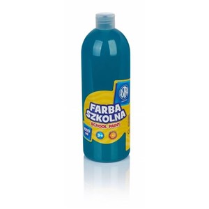 Obrazek Farba szkolna turkusowa 1000ml ASTRA
