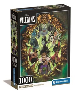 Bild von Puzzle 1000 Compact Disney Villains 39812