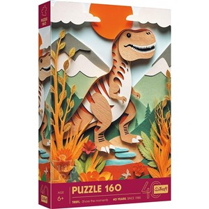 Obrazek Puzzle 3D 160 40-lecie Trefl Dinozaur 40048